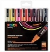 Uni POSCA PC-5M sæt med 8 penne Varme farver